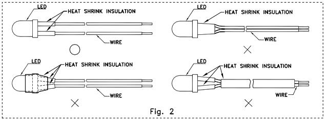 Kingbright今臺(tái)插件式LED元器件正確安裝方法